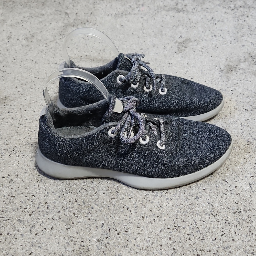 Allbirds Women's Wool Runners Sneakers Dark Grey/White Sole Size 10 - Picture 4 of 10
